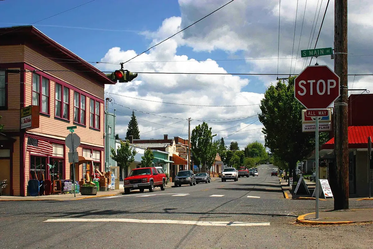 Historic downtown Ridgefield, Washington